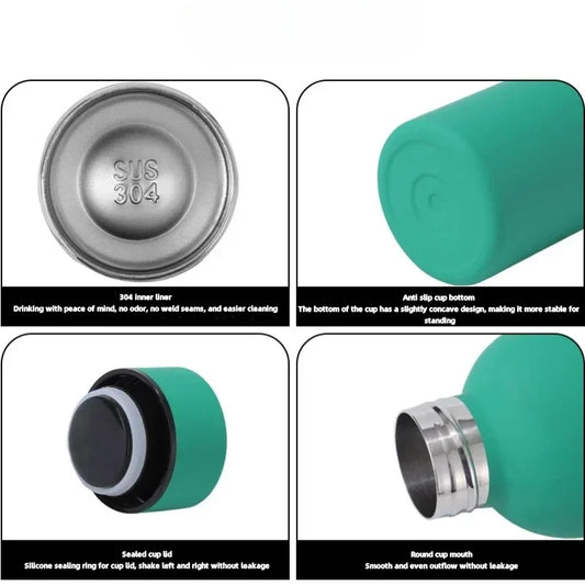 Pokemon 500ML Pikachu Portable Kids Thermos Mug with Straw Stainless Steel Cartoon Vacuum Flasks Cute Thermal Water Bottle