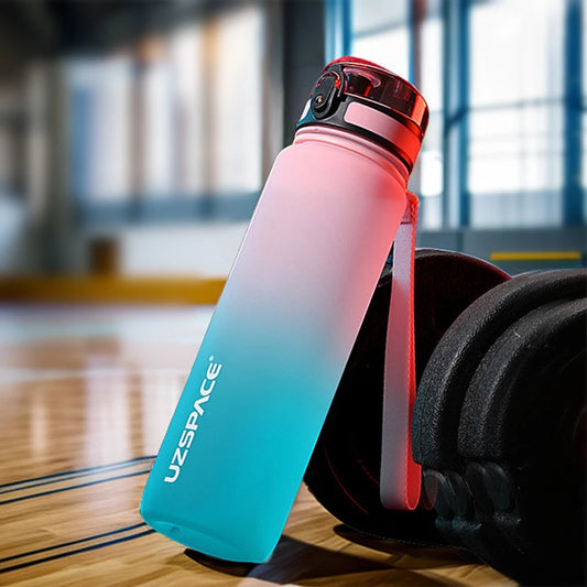 500/800/1000ML Sport Water Bottle Portable Leakproof Shaker Drinkware Outdoor Tour Gym Fitness Cup Colorful Plastic Jug BPA Free