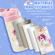 400ML Kids Water Bottle Cartoon Animal Children's Cup With Straw Stainless Steel Vacuum Flacks Thermos Bottle Thermal Mug Cups