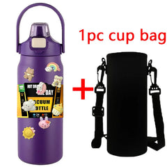 Purple with cup bag / 800ml / CHINA